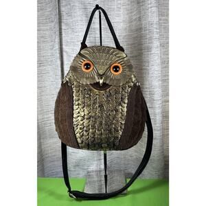Owl Handbag Retro And Super Cute 100% PU Handles And Shoulder Strap